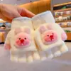 Luvas de Meio Dedo para Bebê Outono e Inverno Bebê Quente Dobráveis Tricô com Dedos de Fora Menina Dedo Desenho Animado 2024 Novo