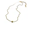 Collar minimalista con un estilo fresco y discreto, colgante sencillo, cuentas únicas de acero de titanio, gargantilla de cadena para clavícula única