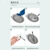 Tazón Popular Transfronterizo para Limpiar Brochas de Maquillaje, Herramientas de Belleza Plegables, Plumón, Almohadilla Limpiadora para Esponjas de Belleza, Tazón de Silicona para Fregar