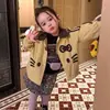Abrigo para Niña 2026 Otoño Nuevo Estilo Versión Coreana para Niños Dibujos Animados Gato KT Top Casual para Niñas Ropa Exterior Elegante y Versátil