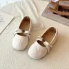 Zapatos Mary Jane a Cuadros Elegantes de Moda Estilo Coreano 2026 Otoño Nuevos Punta Redonda Suela Suave Moño Boca Baja Zapatos de Una Sola Pieza