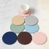 A Fábrica de Origem Fornece Porta-Copos de PU, Designs Redondos Criativos que Podem Ser Personalizados com Impressão de Logotipo, e Porta-Copos Isolantes Térmicos Mais Vendidos para Copos de Chá e Água