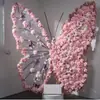 Decoración de ventana de exhibición de flores artificiales de mariposa gigante, soporte de mariposa floral, flor decorativa para accesorios de fotos y exhibición