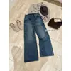 Su Xin Lan / YOUMO Moda Americana Retrô Lavado Solto Emagrecimento Tubo Perna Larga Jeans Feminino 95178-1