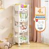 Carrinho de macarons de alto valor Rack de armazenamento multicamada Brinquedos infantis Armazenamento de piso Estante doméstica Lanches móveis