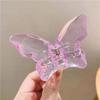 Horquilla de mariposa estilo súper hada estilo coreano para la parte posterior de la cabeza, pinza para el cabello con forma de tiburón