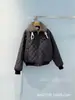 Serie MIU "Shenzhen Nanyou" Chaqueta de Algodón de Lana de Cordero con Parches de Patrón de Diamante, Juvenil y Versátil, Nuevo Producto Otoño/Invierno para Ventas Transfronterizas