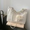 High-end Large Bag Women's 2024 Nova moda feminina verão moda grande capacidade commuter tote bag textura saco de ombro bolsa feminina
