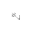 Tachuela de Acero Inoxidable Transfronteriza Barra en L Mariposa Cereza Circón Microincrustado Anillo Pequeño para la Nariz Joyería Básica para Piercings Mayoreo