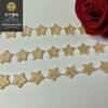 Encaje Dorado de Estrella Soluble en Agua para Bordado Accesorios Lolitalace Hecho a Mano DIY Encaje de Poliéster
