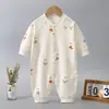 Macacão do bebê primavera e outono meninos e meninas bebê Outono romper recém-nascido roupas infantis de algodão puro desossado Four Seasons romper