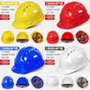 Fabricantes de cascos de seguridad para obras V-shaped anti-smashing GB Casco de FRP Proyecto de construcción Casco de seguridad redondo Venta al por mayor