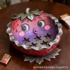 Cenicero de Resina Personalizado Divertido e Interesante con Forma de Fresa, Adornos para Escritorio de Oficina en Casa, Cenicero Creativo Personalizable