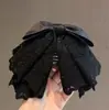 Grampo de Cabelo Original com Laço de Cetim e Renda para Mulheres, Estilo Pequena Fragrância de Luxo para Adultos, Prendedor para Traseira da Cabeça e Rabo de Cavalo