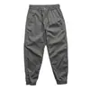 Ropa de trabajo resistente a las manchas juvenil suave coche casual overol trabajadores de la construcción usan pantalones atados al tobillo camión abierto pantalones de hombre