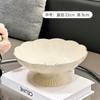Plato de Frutas Pie Alto Drenaje Lujo Ligero Alta Gama Sala de Estar Mesa de Centro Hogar Plato para Snacks Dulces Fruta Seca Plato Colgante de Alto Valor