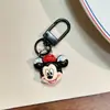 Lindo Llavero de Postre Mickey y Minnie Dibujo Animado Dulce Colgante de Mickey Mouse Regalo para Pareja Mejor Amigo Accesorios para Mochila