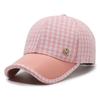 Boné de beisebol Houndstooth M-standard primavera e verão, estilo coreano, feminino, rabo de cavalo, lebre, boné estilo Chanel, todos os estilos