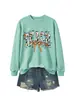 Sudadera trendy y cómoda para mujer Teach murciélago telaraña lazo de tienda independiente de Amazon Wish