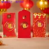 Adesivo de Celular com Folha de Ouro 2Mg com Dourado na Superfície, Envelope Vermelho Criativo para a Princesa Ficar Rica, Brinde de Evento Promocional da Loja de Ouro