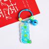 Etiqueta de Nombre Acrílica Estilo Ins con Bendiciones, Llavero, Colgante para Bolsa, Llavero de Año Nuevo, Decoración para Mochila, Regalo Pequeño