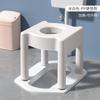 Poço de agachamento de vaso sanitário dobrável alterado para cadeira de vaso sanitário Artefato de vaso sanitário de cócoras domésticas Rack de assento simples Mulheres grávidas Banco de banheiro para idosos