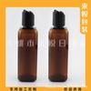 Garrafa Quadrada Marrom para Animal de Estimação 100ml Garrafa de Hidrossol Garrafa com Tampa para Gel de Banho 100ml Garrafa de Condicionador Frasco com Tampa de Pressão para Loção