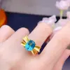 Anel de Prata Esterlina S925 com Topázio Natural Moda Laço Oval 8X10Mm Anel Suporte Vazio Lote Fornecimento Ao Vivo
