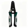 Pelacables multifuncional de grado industrial, herramienta plegable todo en uno para pelar, cortar, engarzar y enrollar cables