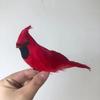 Amazon Red Cardinal Bird Clip Natal Feriado Cardinal Árvore Ornamentos Móveis Decoração com Pés