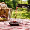 Copa de Vino Tinto, Gruesa, Sin Pie, Translúcida, Apta para Picnic, Antioxidation, Azul, Portátil, Uso Comercial, Adulto, Linda, Blanca