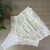 Calcinhas de Lingerie Sexy Transparentes Estilo Novo Europeu e Americano para Mulheres, Calcinhas Sexy de Renda de Cintura Alta que Moldam o Corpo para Mulheres, Tamanho Grande