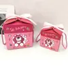 Bolsa de presente fofa para aniversário de crianças do jardim de infância, caixa de doces, caixa vazia, presente para as mãos, bebê de um mês, banquete de 100 dias, caixa de doces