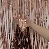 Cortina de Seda Chuva Brilhante Transfronteiriça Decoração de Fundo para Celebração de Feriado Palco Festa de Casamento Suprimentos de Decoração Fitas Metálicas