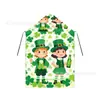 Un St Personalizado de Fábrica. Capa Infantil del Día de San Patricio para Niños Pequeños, Capa de Botella de Cerveza Verde con Capucha y Cordón