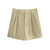 AliExpress Europeu e Americano Transfronteiriço Explosões Moda Spice Girl Colete Tecido Design Plissado Cintura Alta Shorts Casuais