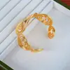Diseño de Nicho de Gama Alta Pulsera Abierta Ajustable Personalidad Retro Geométrico Pulsera de Nicho Estilo Genial Joyería para Manos