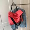 Bolso informal de gran capacidad y estilo coreano, bolso de hombro combinable para mujer, bandolera de color liso, novedad de verano 2024