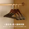 Perchas de Madera Maciza Recubiertas de Terciopelo para Trajes de Hombre, Perchas de Madera para Abrigos, Perchas de Madera Maciza para Ropa, Hombro Ancho, Antideslizantes, Perchas de Ropa Sin Costuras, Venta al por Mayor