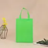 Bolsa de mano con recubrimiento de fabricante de origen en stock al por mayor en blanco para compras ropa bolsa no tejida plegable imprimible logo