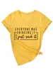 Todo Mundo Estava Pensando Amazon Ebay Site Independente Casual Simples Camiseta Feminina Manga Curta Gola V