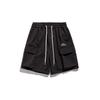 Pantalones cortos de trabajo con bordado de letras de montaña para exteriores, marca de moda para hombre, pantalones de verano 2023, pantalones cortos rectos casuales sueltos