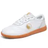 Zapatos para Hombre de Cuero Genuino Blanco Antideslizantes Zapatos de Tai Chi Suave Piel de Vaca Suela de Tendón Temporada Primavera Otoño para Mujer Zapatos de Práctica de Artes Marciales Tai Chi
