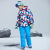Conjunto de Dos Piezas de Algodón Cálido y Engrosado para Esquí y Snowboard para Niños y Niñas