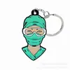 Llavero de PVC Blando para Enfermera Médica Transfronteriza, Decoración para Ropa, Llavero, Decoración Colgante, Colgante para Bolso, Llavero