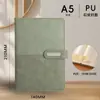 Cuaderno de Negocios Hebilla A5 Personalizado Oficina Corporativa Registro Textura Cuero Bloc de Notas Impresión Personalizada Logotipo