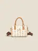 Bolso Nuevo Estilo para Mujer Primavera Temprana 2026, Bolso Almohada Personalizado con Estampado Retro de PU, Bolso de Hombro Cruzado Elegante y Versátil