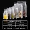 Bolsa Transparente con Sello de Ocho Lados tipo Stand-Up, Bolsa con Sello Esmerilado para Té Aromático Personalizado, Bolsa con Cierre Ziplock de Ocho Lados para Té, Bolsa con Sello Mate