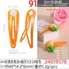Accesorios Europeos y Americanos de Moda al por Mayor, Nuevo Clip BB Adhesivo Colorido de 5 Piezas, Pasador para Cabello de Muñeca con Agujeros en Forma de Cruz