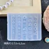 Mini Croissant Forma de Donut Decoración para Uñas en Relieve Molde de Alta Transparencia Molde de Pegamento Tallado Creativo DIY